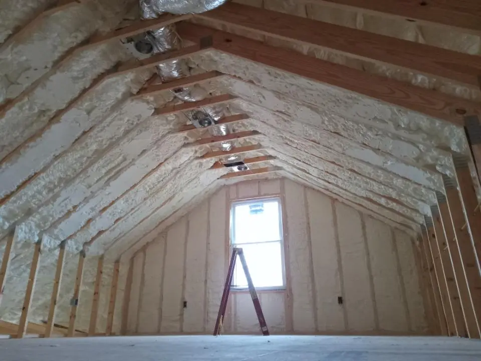 Spray foam roofing application for Crawl Space Insulation project in Schertz